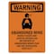 Signmission Safety Sign, OSHA WARNING, 10" Height, Rigid Plastic, Abandoned Mine Deadly Not Ventilated, Portrait OS-WS-P-710-V-13601 - alternate 1
